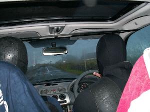 Nach getaner Arbeit und halb erfroren auf dem Weg zur�ck