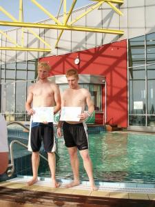 Worst Wipeout (von Links): Volker Arp (Stand-Up) und S�ren Linneberg (Bodyboard)