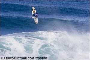 Es gab viel Air-Time, hier Jamie O�Brien (Haw)
