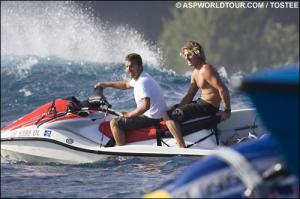 Andy nach seinem �berraschenden letzten Platz im ersten Heat