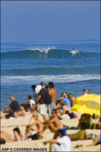 Sch�nes Wetter und saubere Wellen - gestern in Hossegor