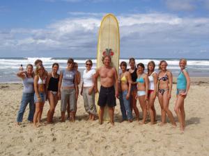 Dr. Longboard mit seinen Girls