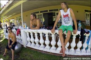 Luke Stedman, Tom Whitaker & Josh Kerr h�ngen ab.
