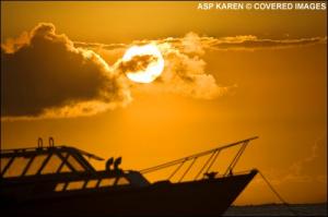 Sonnenuntergang auf Tahiti - so l�sst es sich leben