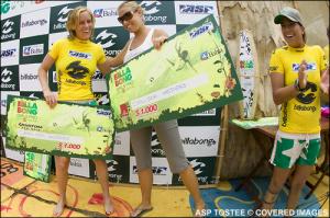 Chelsea Hedges holte die Preise f�r die beste Welle und den besten Trick