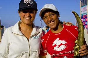 Sofia mit der Trials-Gewinnerin Anali Gomez (Per)