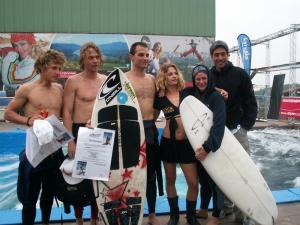 Die Sieger des 1. Riversurf-Contest von Bottrop
