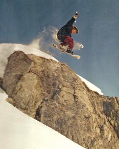 Mike beim Snowboarden in den wilden 90igern